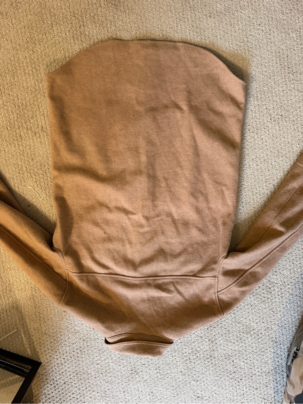 Women's brown wool button-front jacket - Picture 3 of 3